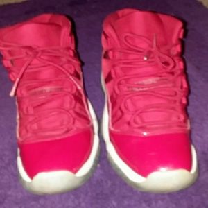 All red Jordan 11's